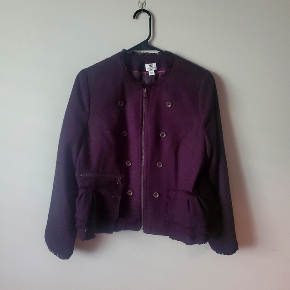 black jacket with zipper - Picture 1 of 3